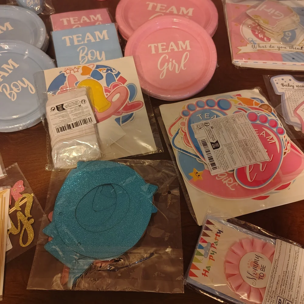 Team Boy and Team Girl Party Supplies Set